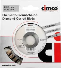 Cimco Diamanttrennscheibe D=115mm 208708