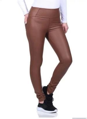 Aurela Damenmode Lederhose Warme Kunstlederleggings gefütterte Lederleggings für Damen (1-tlg) mit elastischem Bund, in Unifarbe