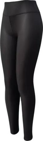 Aurela Damenmode Lederimitathose Gefütterte Kunstlederleggings milde Herbst/Wintertage (1-tlg) Unifarben, große Größen erhältlich