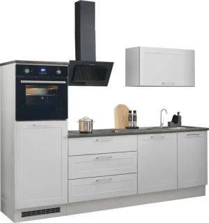BASIC by Balculina Küchenzeile "Marsi", Breite 260 cm, wahlweise mit E-Geräten, mit Soft-Close-Funktion