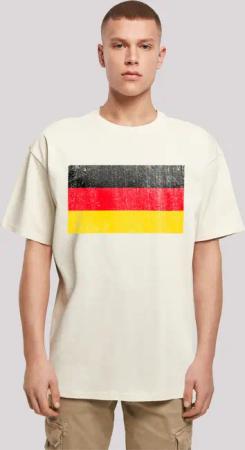 F4NT4STIC T-Shirt "Germany Deutschland Flagge distressed", Print