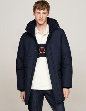 Tommy Hilfiger Parka "ROCKIE UTILITY PARKA", mit Kapuze, hoch geschlossen, Stehakragen mit Fellimitat