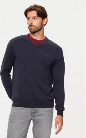 Tommy Hilfiger Pullover Essential MW0MW14745 Dunkelblau Regular Fit