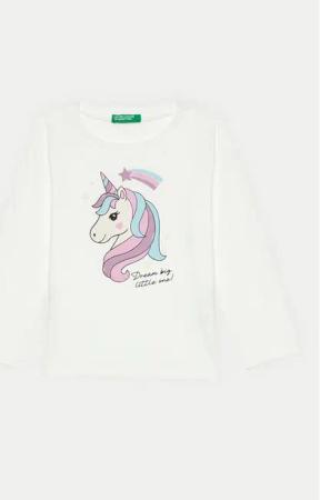 United Colors Of Benetton Bluse 3096G10H1 Écru Regular Fit