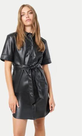 Noisy May Kleid aus Kunstleder Andy 27026068 Schwarz Regular Fit