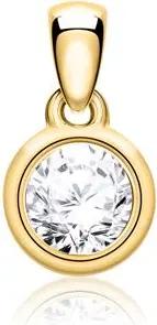 14K Goldanhänger für Damen mit Diamant