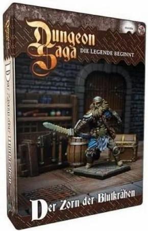 Asmodee Spiel Dungeon Saga Erweiterung - Der Zorn der Blutkrähen Miniatur