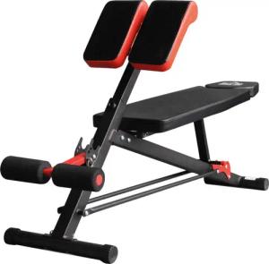 HOMCOM Trainingsbank schwarz Edelstahl B/H/T: ca. 64x85x146 cm