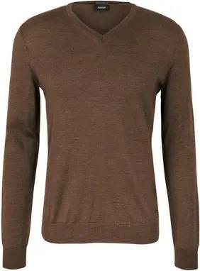 JOOP! Strickpullover Strickpullover mit V-Ausschnitt Damien - Gerade