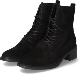 Kaerlek Schnürstiefeletten für Damen - Gr. 37 - schwarz - Leder,Rauleder
