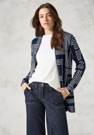Cecil Damen Offener Cardigan in Blau, Gr: XL