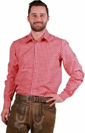 thetru Trachten-Kostüm Herren Trachtenhemd Wiesn Outfit Oktoberfest Kostüm Bierzelt Party
