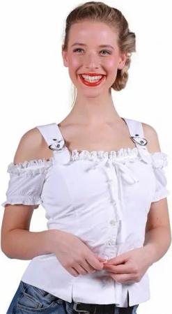 thetru Trachten-Kostüm Mieder Bluse Tracht Oktoberfest Wiesn Kostüm für Damen Fest Outfit