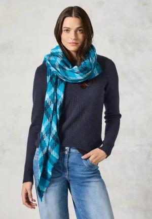 Cecil Damen Feinstrickpullover in Blau, Gr: S
