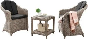 Destiny Balkonset MALAGA MERANO, 2x Sessel, 1x Tisch 46 x 46 cm