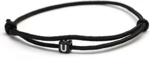 Kim Johanson Armband Armschmuck Freundschaft in Schwarz, mit Buchstabe für Damen und Herren