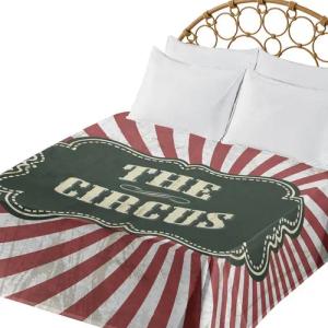 Abakuhaus Betttuch weiches bequemes oberes Bettlaken dekoratives Bett 1 Stück, Antiquität Werbung Theme