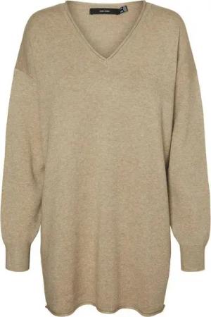 Vero Moda Strickpullover GOLD (1-tlg) Plain/ohne Details