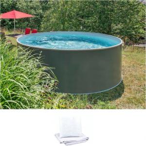 KONIFERA Rundpool "NIZZA 1 inkl. Bodenschutzvlies", (2 tlg.), zum Aufstellen, in verschiedenen Größen verfügbar