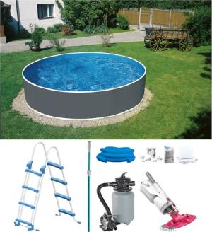 my POOL BWT Rundpool "mit Akku-Bodensauger BC30", (Spar-Set, 8 tlg.), in verschiedenen Größen und Tiefen erhältlich