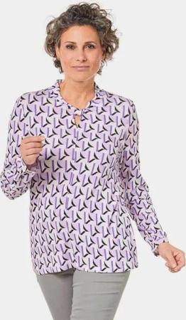 GOLDNER Print-Shirt Schönes Druckshirt mit außergewöhnlichem Ausschnitt