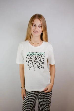 Marc Cain Kurzarmhemd T-Shirt MARC CAIN weiß