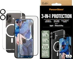 PanzerGlass™ 3-in-1 Schutz-Set für Apple iPhone 16 Plus