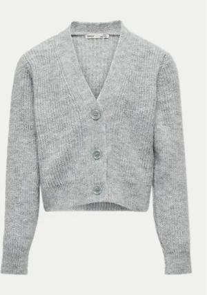 Kids ONLY Strickjacke 15326292 Grau Regular Fit