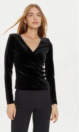 Marciano Guess Bluse 4BGP09 6273A Schwarz Regular Fit