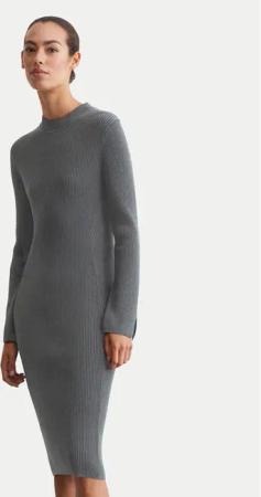 Marc O'Polo Strickkleid 409 5045 67097 Grau Slim Fit