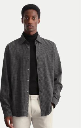 Marc O'Polo Hemd M29 7326 42118 Grau Regular Fit