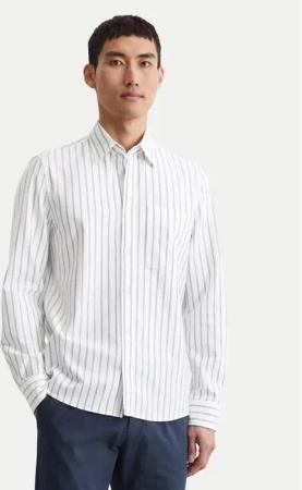Marc O'Polo Hemd 428 7313 42390 Weiß Regular Fit