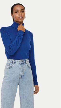 Vero Moda Rollkragenpullover Glory 10231630 Blau Regular Fit
