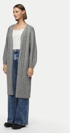 Pieces Strickjacke Maggy 17150959 Grau Loose Fit