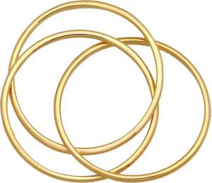 Elli Ringe - Ring Wickelring Trio Basic 375 Gelbgold - Gr. 52 MM - in Gold - für Damen