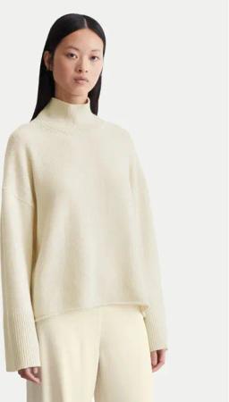 Marc O'Polo Rollkragenpullover 409 6211 60493 Écru Loose Fit
