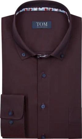 Tom Rusborg Hemd mit changierendem Rauten-Muster, Comfort Fit