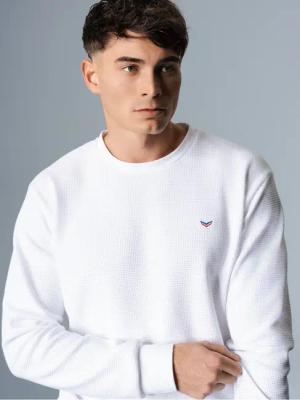 Trigema Sweatshirt "TRIGEMA Sweatshirt in Waffeloptik"