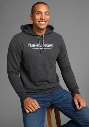 Bruno Banani Kapuzensweatshirt, mit modernem Print - NEUE KOLLEKTION