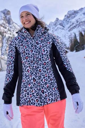 Dawn II Gemusterte Damen-Skijacke - Mix