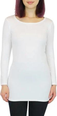 dy_mode Longshirt Thermo Langarmshirt Damen Thermoshirt Longshirt mit Innenfutter Angeraute Innenseite