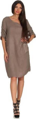 Mississhop Sommerkleid Leinenkleid Damenkleid 100% Leinen M.306