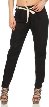 Mississhop Leinenhose Damen Leinenhose lockere Freizeithose Lange Hose M.299
