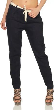 Mississhop Leinenhose Damen Leinenhose lockere Freizeithose Lange Hose M.299