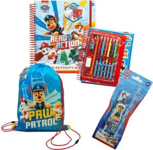 Spin Master Kreativset Paw Patrol - Großes Schul-Set (Malbuch, Schreibwaren-Set, Turnbeutel)