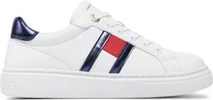 Tommy Hilfiger Sneakers Flag Low Cut Lace-Up Sneaker T3A9-33538-1351 S Weiß