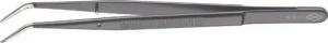 Knipex Pinzette, Präzisions schwarz 155 mm spitz gebogen