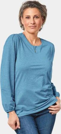 GOLDNER Langarmshirt Kurzgröße: Kurzgröße - Glanzshirt