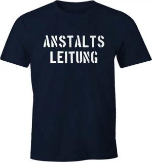 MoonWorks Print-Shirt Anstaltsleitung Herren T-Shirt Fun-Shirt mit Print