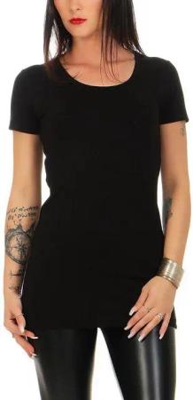 Mellice Longshirt Damen Kurzarm Longshirt Longtop